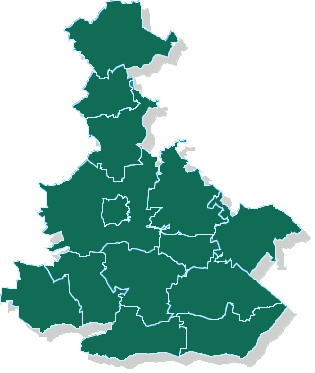 Mapka powiatu biłgorajskiego